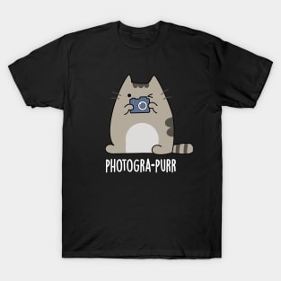 Photogra-purr Cute Cat Photographer Pun T-Shirt